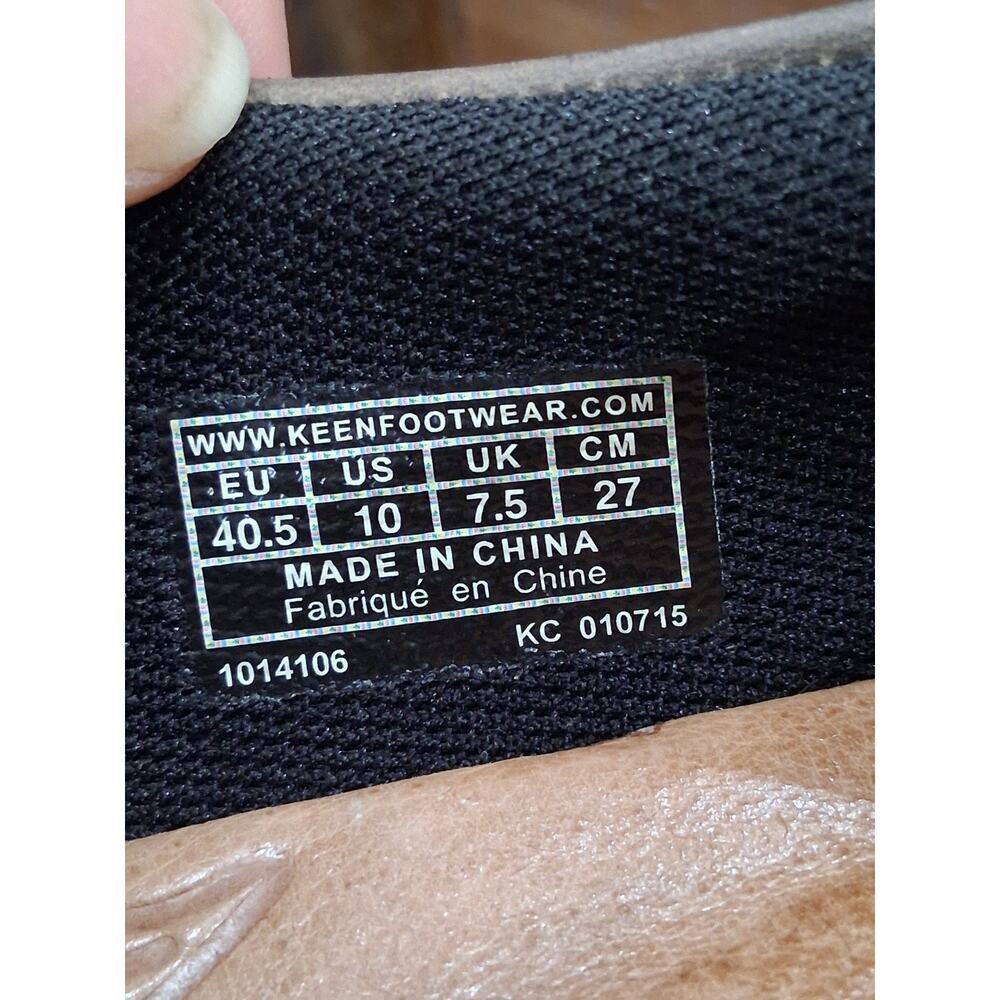 Keen Mora Button 1014106 Clogs Womens Sz 10 Brown Leather Slip On Casual Shoes - Picture 5 of 10